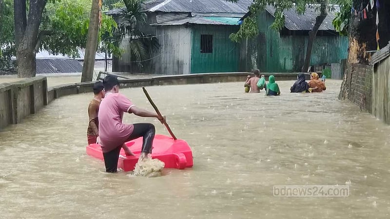 বান্দরবানে বন্যা পরিস্থিতির কিছুটা উন্নতি, নিম্নাঞ্চল এখনও প্লাবিত