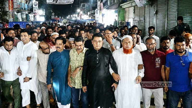 হাফিজ উদ্দিন ভারপ্রাপ্ত রাষ্ট্রপতি হওয়ায় ভোলায় আনন্দ মিছিল