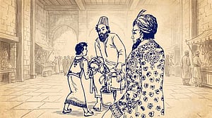 শুনুন জনাব তবে, পুত্র আমার আপনার কাছে সৌজন্য কি কিছু শিখিয়াছে?