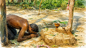 চৈত্র-বৈশাখে আদিবাসী গ্রামে