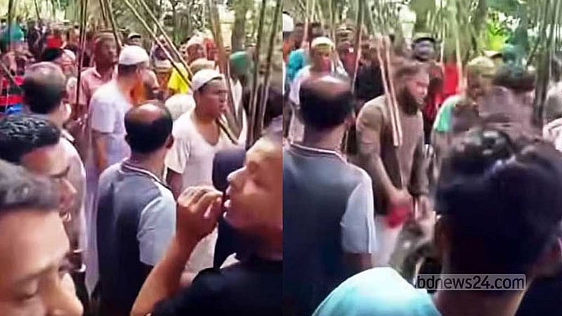কিশোরগঞ্জে দুই গ্রামবাসীর সংঘর্ষে যুবক নিহত, ৬ ঘণ্টা আটকা ট্রেন