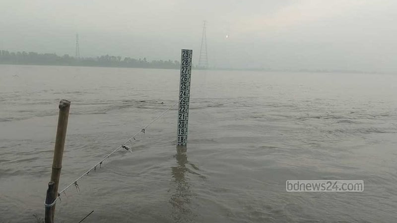 তিস্তায় বাড়ছে পানি, ৫ জেলায় স্বল্পমেয়াদি বন্যার শঙ্কা