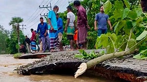 শেরপুরে পাহাড়ি ঢল: বিপৎসীমার উপরে চেল্লাখালী, বন্যার শঙ্কা