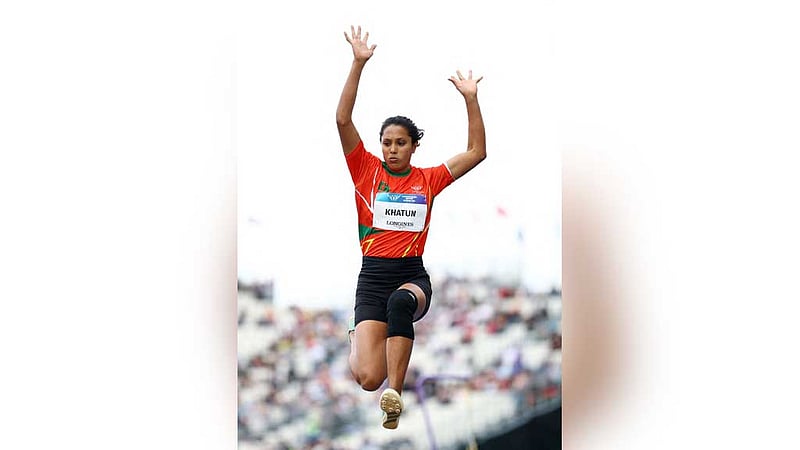 ‘নিজের সেরা লাফ’ দিয়েও সবার শেষে স্বপ্না