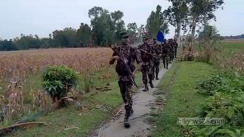জামালপুর সীমান্তে পুশইন চেষ্টা ব্যর্থ, পাহারায় বিজিবি-গ্রামবাসী