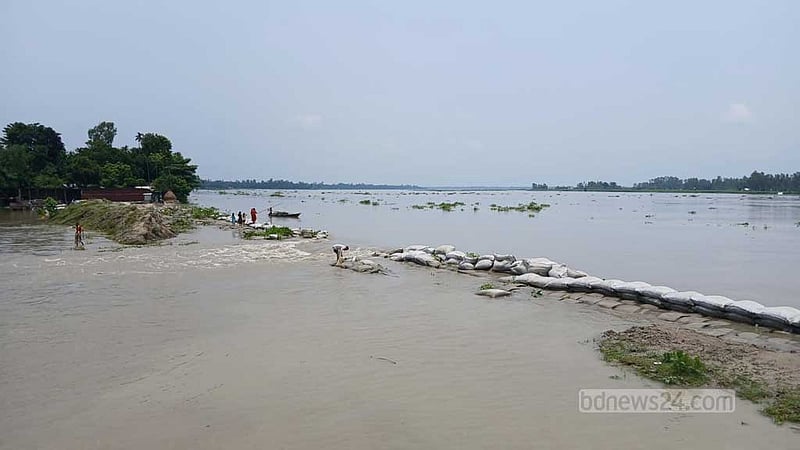 দুধকুমারের পানি বেড়ে নতুন এলাকায় তলিয়েছে ফসল, পানিবন্দি মানুষ