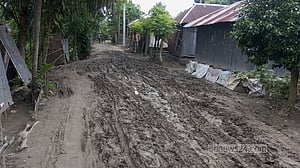 নড়াইলের ৬০ ভাগই কাঁচা রাস্তা, ভোগান্তি চরমে