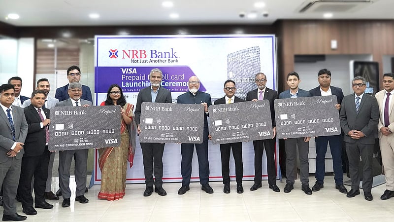 এনআরবি ব্যাংকে ভিসা প্রিপেইড পে-রোল কার্ড চালু