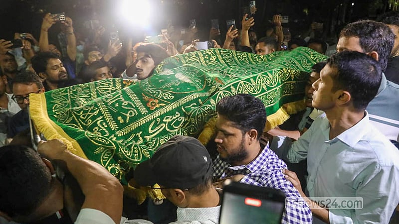 ধানমন্ডিতে জানাজা শেষে হিমঘরে তোফায়েলের মরদেহ, ভোলায় দাফন মঙ্গলবার