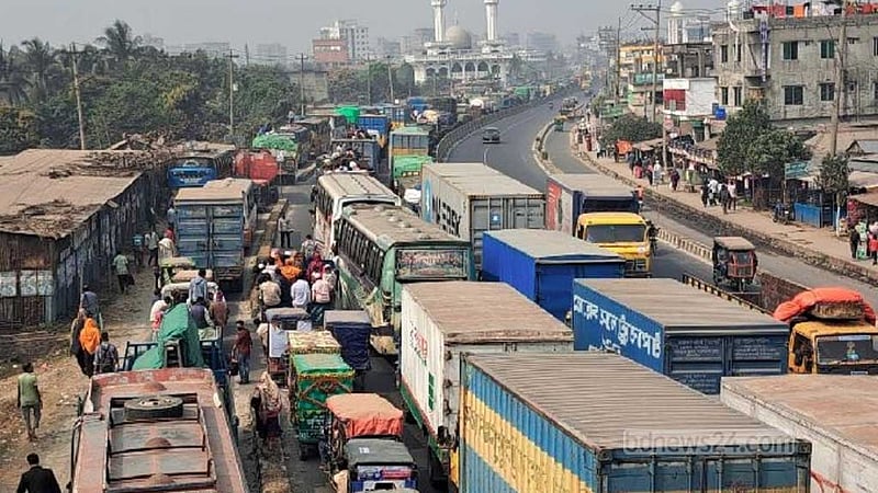 ঈদযাত্রায় গাজীপুরে এবারও ‘গলার কাঁটা’ বিআরটি প্রকল্প