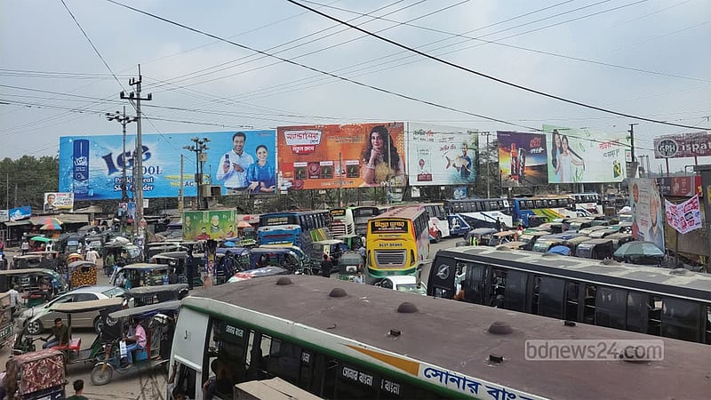 ঈদযাত্রা: ঢাকা-ময়মনসিংহ মহাসড়কের ১৫ স্থানে যানজটের শঙ্কা
