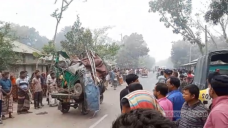 রাজশাহীতে অটোরিকশা ও ভটভটির সংঘর্ষে নিহত ৩