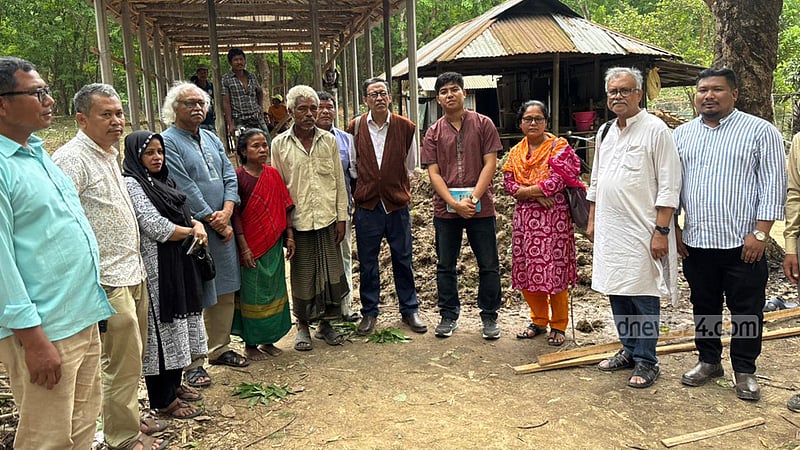 মধুপুরের ভুক্তভোগী গারো পরিবারের পাশে সিটিজেনস ফর হিউম্যান রাইটস