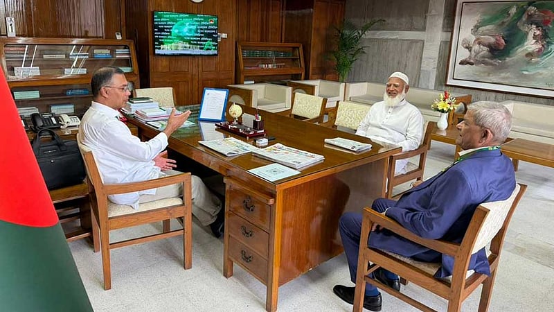 বিরোধী দলীয় নেতার সঙ্গে সংসদে প্রধানমন্ত্রীর বৈঠক