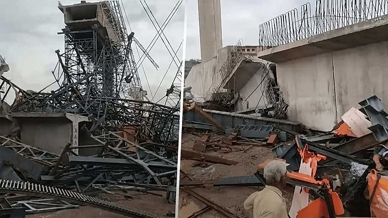 ভারতে ঝড়ের সময় নির্মাণাধীন সেতু ধসে নিহত ৬