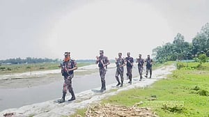 অনুপ্রবেশ ঠেকাতে কুড়িগ্রামের ১৯৮ কিলোমিটার সীমান্তে বিজিবির কড়া পাহারা