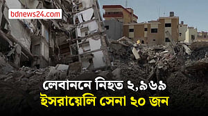 ইসরায়েলি হামলায় লেবাননে নিহত বেড়ে প্রায় ৩ হাজার
