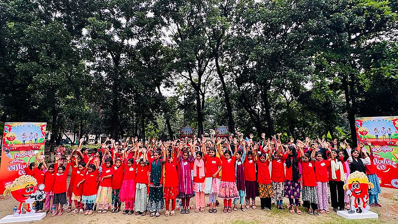মিস্টার নুডলসের আয়োজনে মজা করল সুবিধাবঞ্চিত শিশুরা