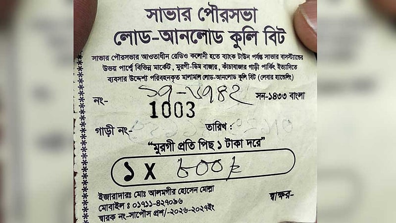 সাভারে ‘কুলি বিটের’ নামে অতিরিক্ত ইজারার অভিযোগ, মুরগি ব্যবসায়ীদের ধর্মঘট