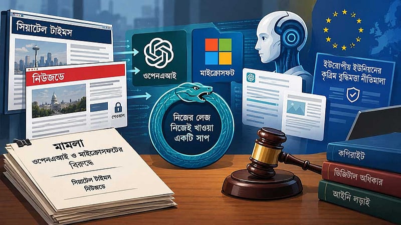 এআই ট্রেইনিং নিয়ে ওপেনএআই, মাইক্রোসফটের বিরুদ্ধে মামলা