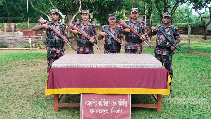 শেরপুরের সীমান্তে বিপুল ভারতীয় ওষুধ জব্দ
