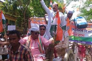 মূল্যবৃদ্ধির বিরুদ্ধে বিশ্বনাথ কংগ্ৰেসের প্ৰতিবাদ