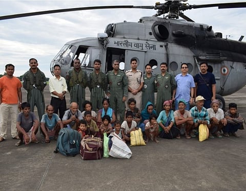 অরুণাচলে শিয়াং নদীর দ্বীপে আটকে পড়া ১৯ জনকে উদ্ধার করল বায়ু সেনা