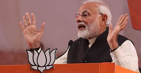 কংগ্ৰেস ও তাদের সহযোগীরা সুরক্ষাবাহিনীর নৈতিক মনোবলকে খাটো করছেঃ প্ৰধানমন্ত্ৰী