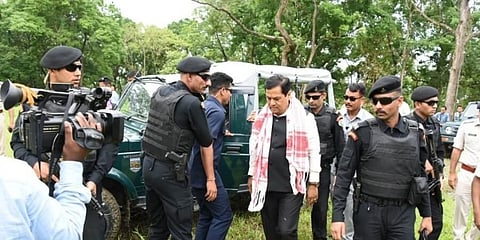 কাজিরঙা রাষ্ট্ৰীয় উদ্যানের হাইল্যান্ড পরিদর্শনে সোনোয়াল