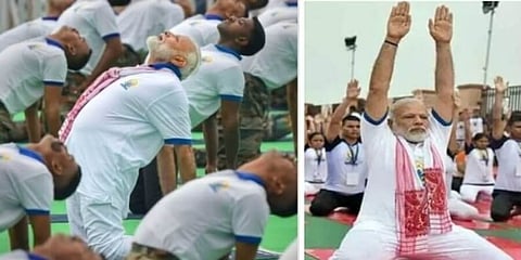 দেশ আজ পঞ্চম আন্তর্জাতিক যোগ দিবস পালন করল,রাঁচিতে যোগাভ্যাস করলেন মোদি