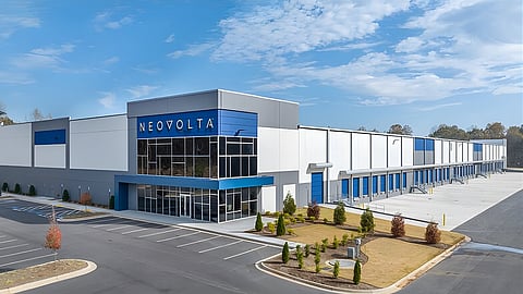 The Pendergrass facility has been planned with an initial 2 GWh annual capacity with plans to scale up to 8 GWh.  Image Credit/Source: NeoVolta  