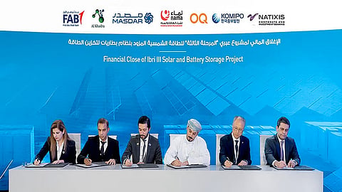The Ibri III solar and BESS project has been expected to avoid around 505,000 tonnes of CO₂ annually in Oman. Image Credit/Source: Masdar 