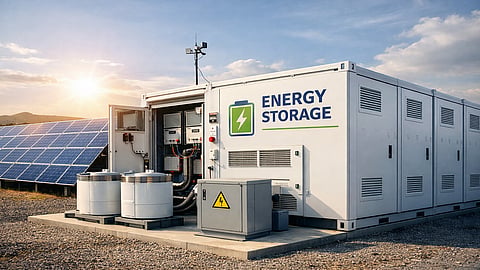 NY-Sapbush has integrated battery storage with community solar subscriptions to manage load variability across the local distribution network. Image Credit: AI Generated
