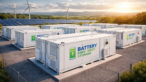 The Sherco Energy Hub filing has outlined phased construction from 2026, using LFP batteries with four-hour discharge capability.
Image Credit/Source: AI Generated
