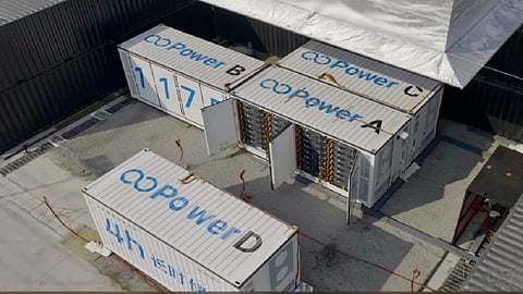 The open-door fire test has verified controlled energy release and no fire propagation under disabled suppression and minimal container spacing. Image Credit: HiTHIUM