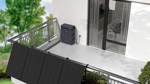 The system has integrated semi solid battery cells, metal enclosure protection and automated fire suppression enabling monitored residential storage operation. Image Source: PRNewswire
