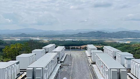 HyperStrong's containerised BESS units at a utility-scale site, representative of the nearly 10GWh in agreements signed with European and global partners at The Smarter E Europe 2026. 