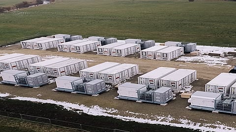 Utility-scale battery energy storage units representing green flexibility’s 750 MW/3 GWh pipeline in Germany, highlighting grid connection progress, Kajoni development support and future commercial operation. 