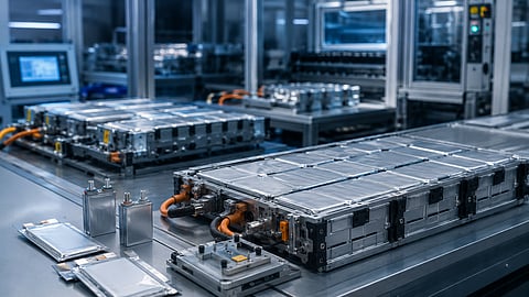 An AI-generated lithium metal battery engineering laboratory represents the product and technology development activities that Tobias Glossmann will oversee as Pure Lithium's newly appointed chief product officer.