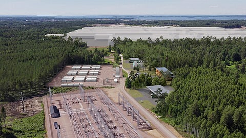 Mariestad energy park with 70 MW / 260 MWh battery storage planned next to Volvo Group’s battery cell plant.