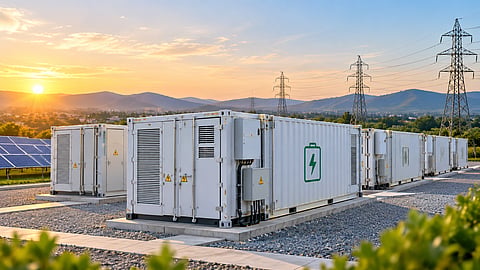The projects also form part of MSEDCL's wider 2,000 MW/4,000 MWh battery storage procurement. (Image Credit: AI Generated)