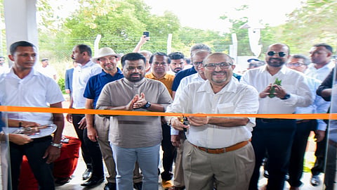 President Anura Kumara Dissanayake at the ribbon-cutting ceremony for a 10 MW / 40 MWh battery energy storage system in Anuradhapura, Sri Lanka.