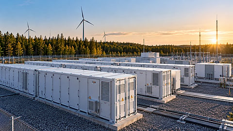 Foresight's 100 MW/400 MWh Nivala BESS project in Finland is expected to begin commercial operations in the second half of 2028.(Image Credit : AI Generated)