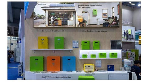 BLUETTI’s portable-power display included its PREMIUM series for outdoor, recreational vehicle and home-backup applications.