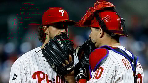 “Hey, remember when the Phillies won Game 1 of the Brewers series? Yeah, me neither.” (Matt Slocum)