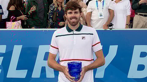 Reilly Opelka, winner of the Delray Beach Open.
