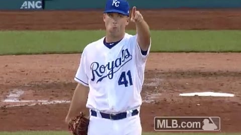 Danny Duffy, pointing to Batman Krothers' K wall.