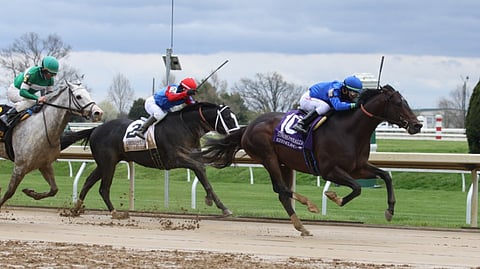 Racing at Keeneland.