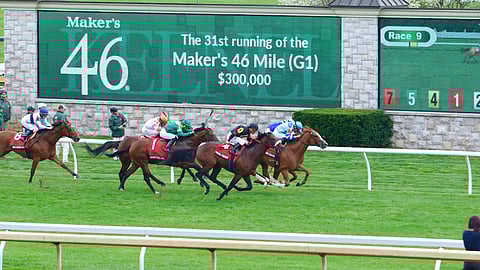 Few things go better in Kentucky than horse racing and bourbon. It's Maker's Mark Mile Day