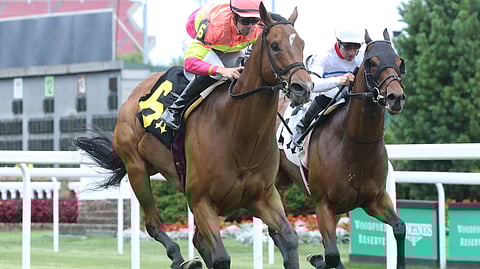 Racing at Churchill Downs.